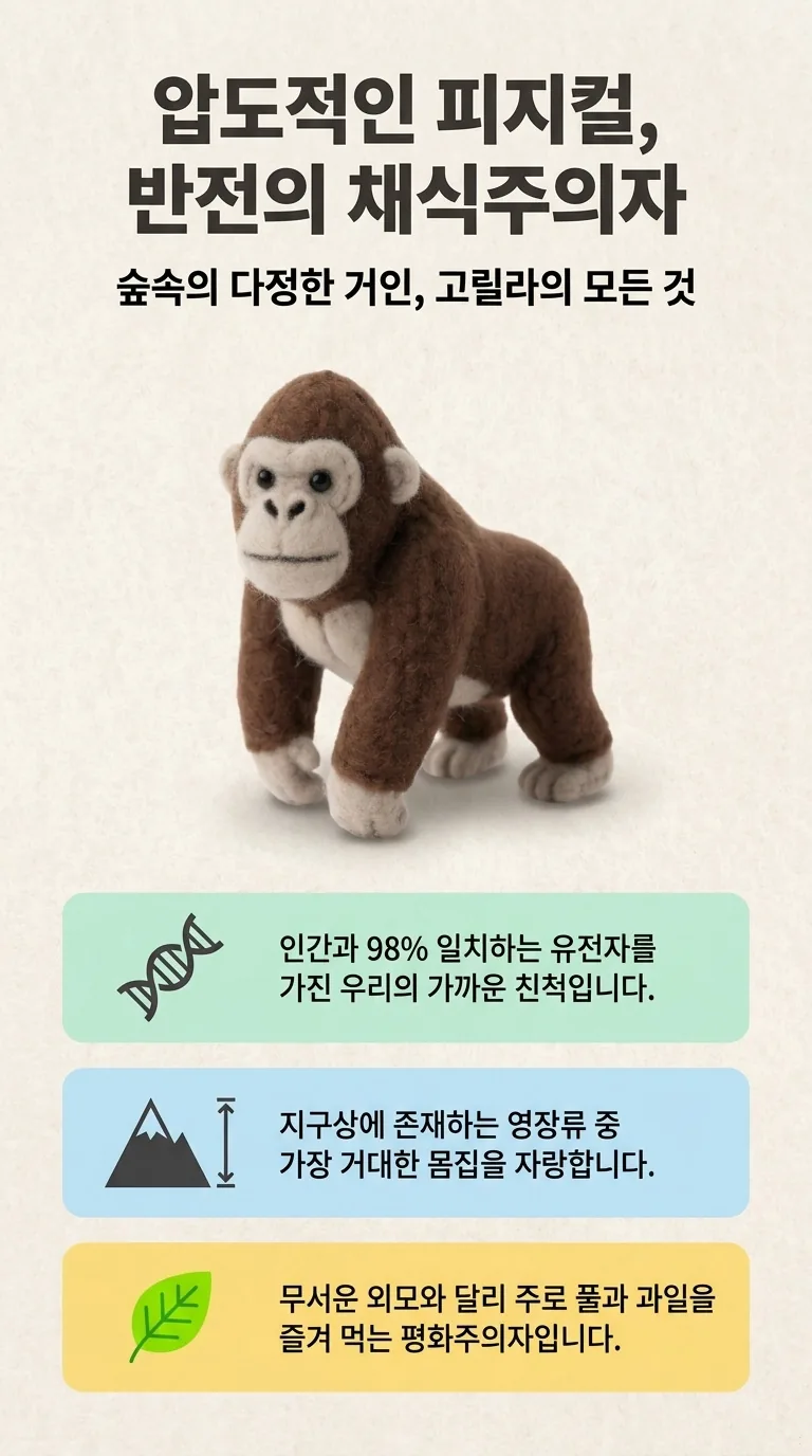 압도적인 피지컬, 반전의 채식주의자 — 숲속의 다정한 거인, 고릴라의 모든 것