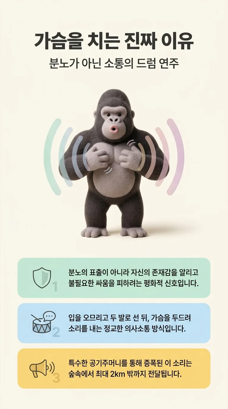 가슴을 치는 진짜 이유 — 분노가 아닌 소통의 드럼 연주