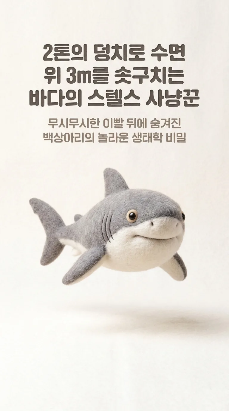2톤의 덩치로 수면 위 3m를 솟구치는 바다의 스텔스 사냥꾼 — 무시무시한 이빨 뒤에 숨겨진 백상아리의 놀라운 생태학 비밀
