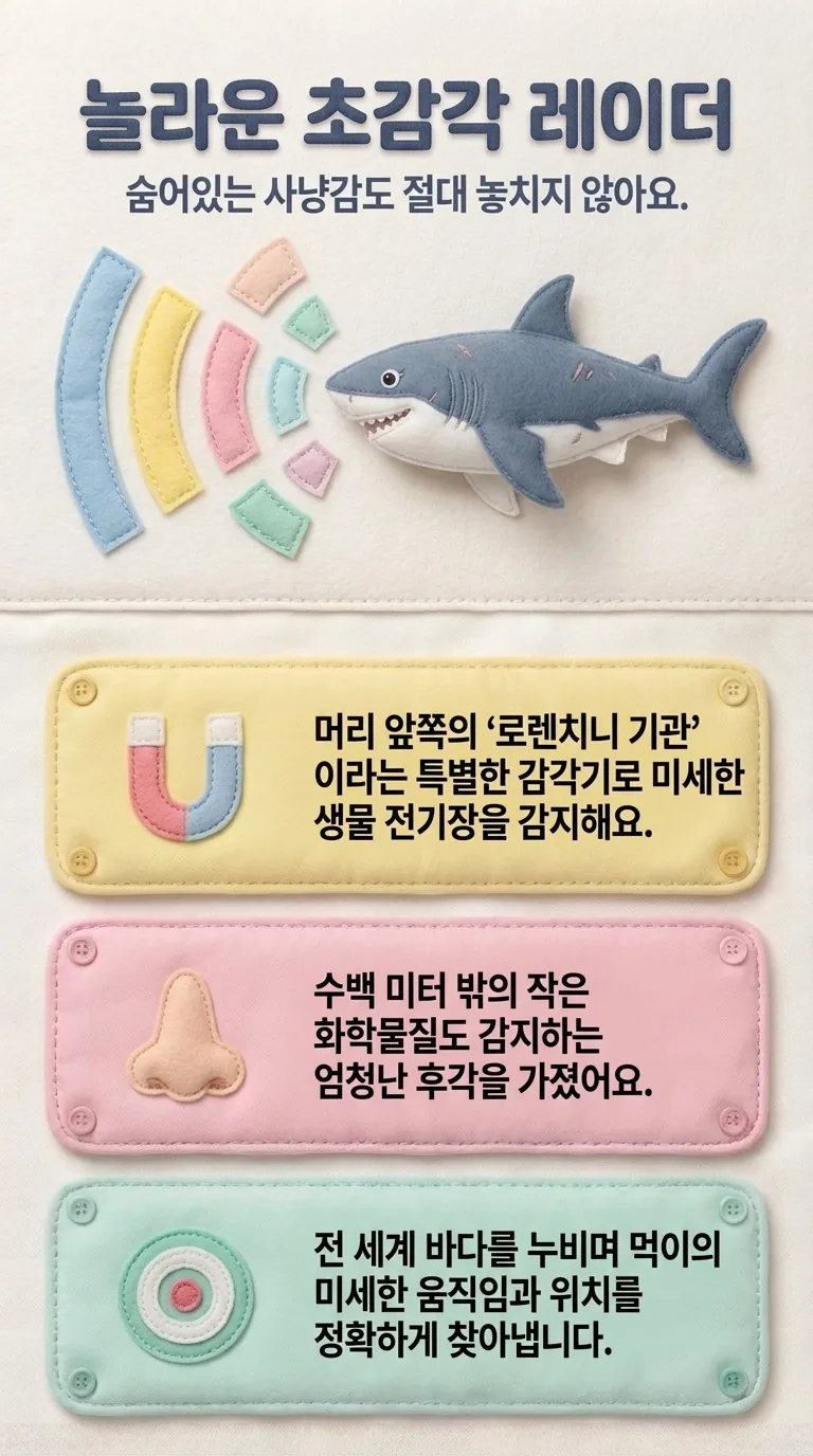 놀라운 초감각 레이더 — 숨어있는 사냥감도 절대 놓치지 않아요.
