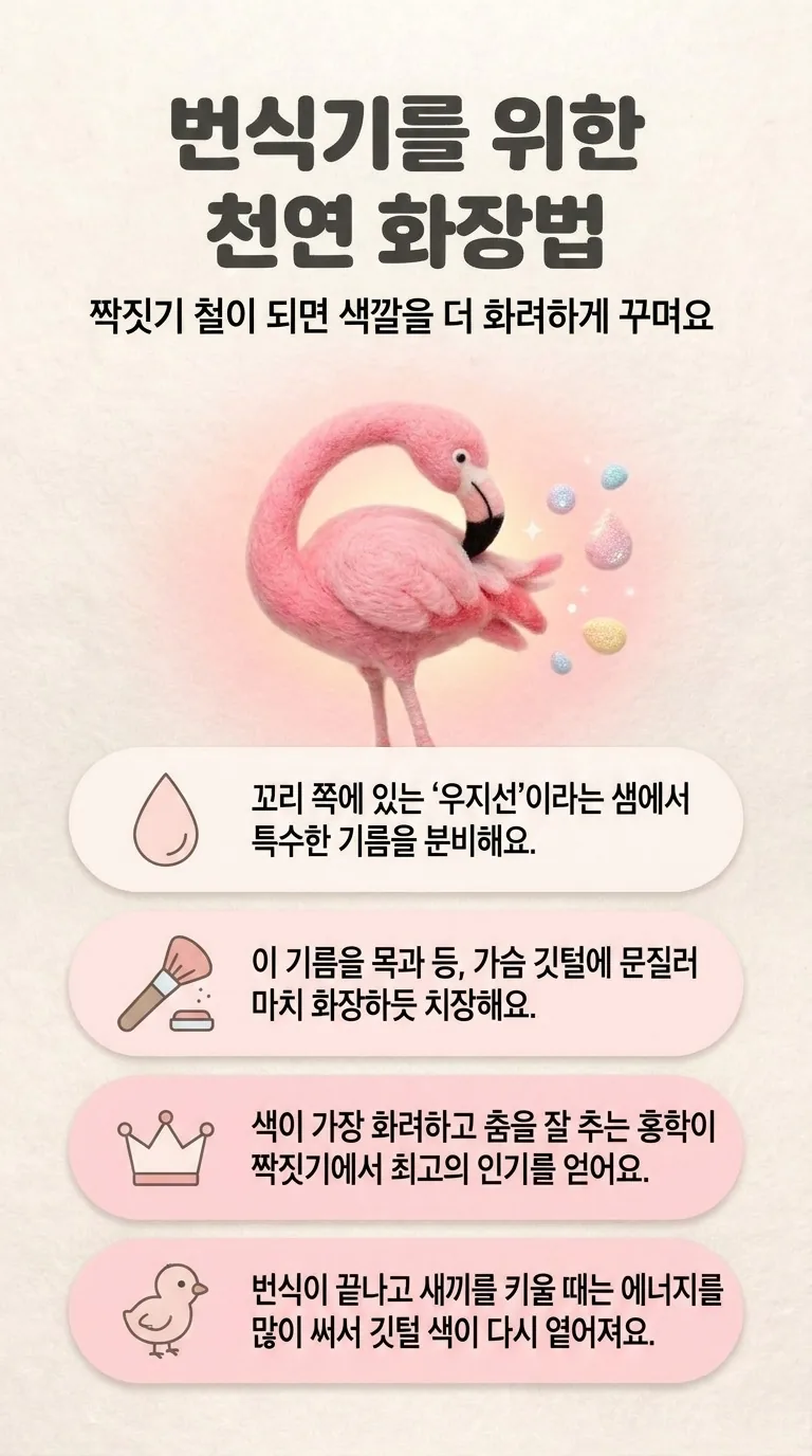 번식기를 위한 천연 화장법 — 짝짓기 철이 되면 색깔을 더 화려하게 꾸며요