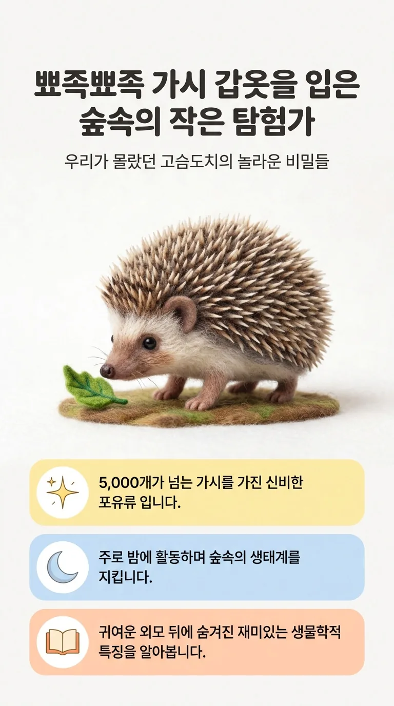 뾰족뾰족 가시 갑옷을 입은 숲속의 작은 탐험가 — 우리가 몰랐던 고슴도치의 놀라운 비밀들