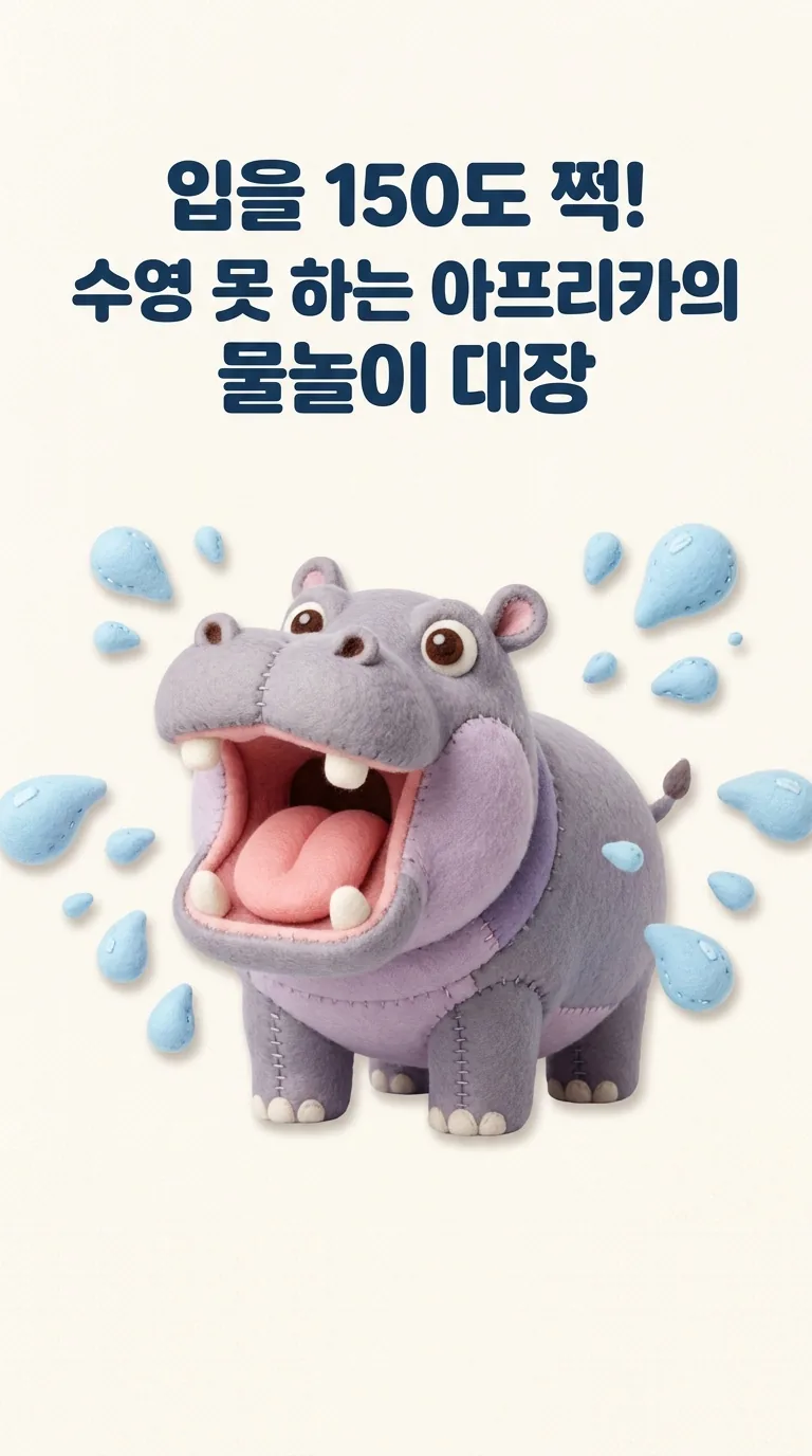 입을 150도 쩍! 수영 못 하는 아프리카의 물놀이 대창