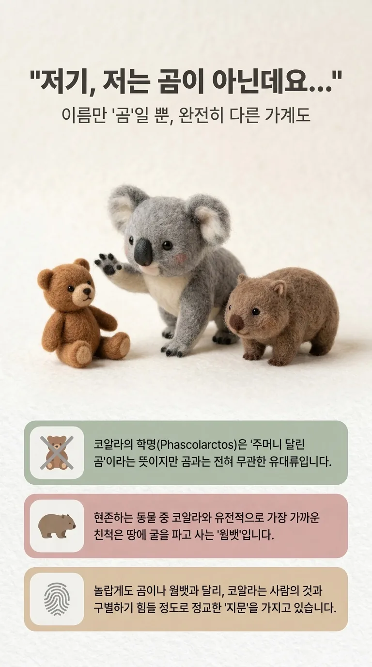 "저기,저는 곰이 아닌데요..." — 이름만 '곰'일 뿐, 완전히 다른 가계도