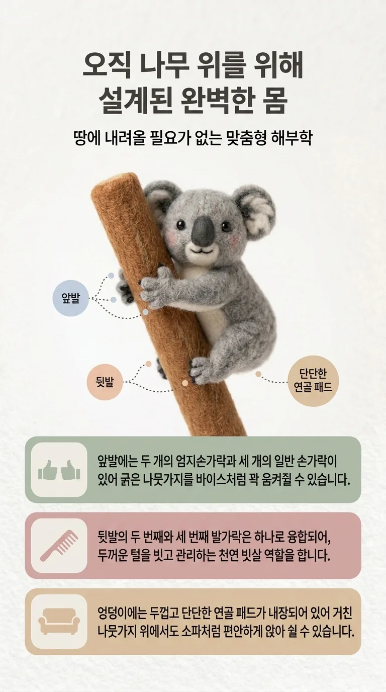 오직 나무 위를 위해 설계된 완벽한 몸 — 땅에 내려올 필요가 없는 맞춤형 해부학