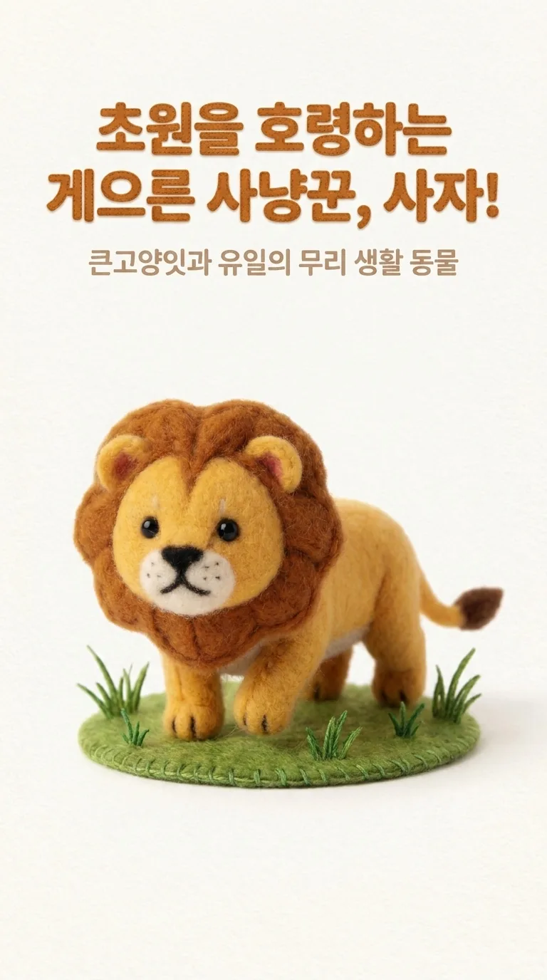 초원을 호령하는 게으른 사냥꾼, 사자! — 큰고양잇과 유일의 무리 생활 동물