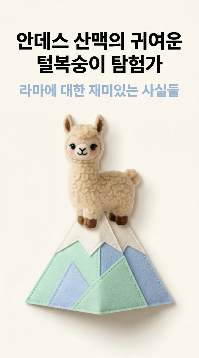 안데스 산맥의 귀여운 — 털복숭이 탐험가 라마에 대한 재미있는 사실들