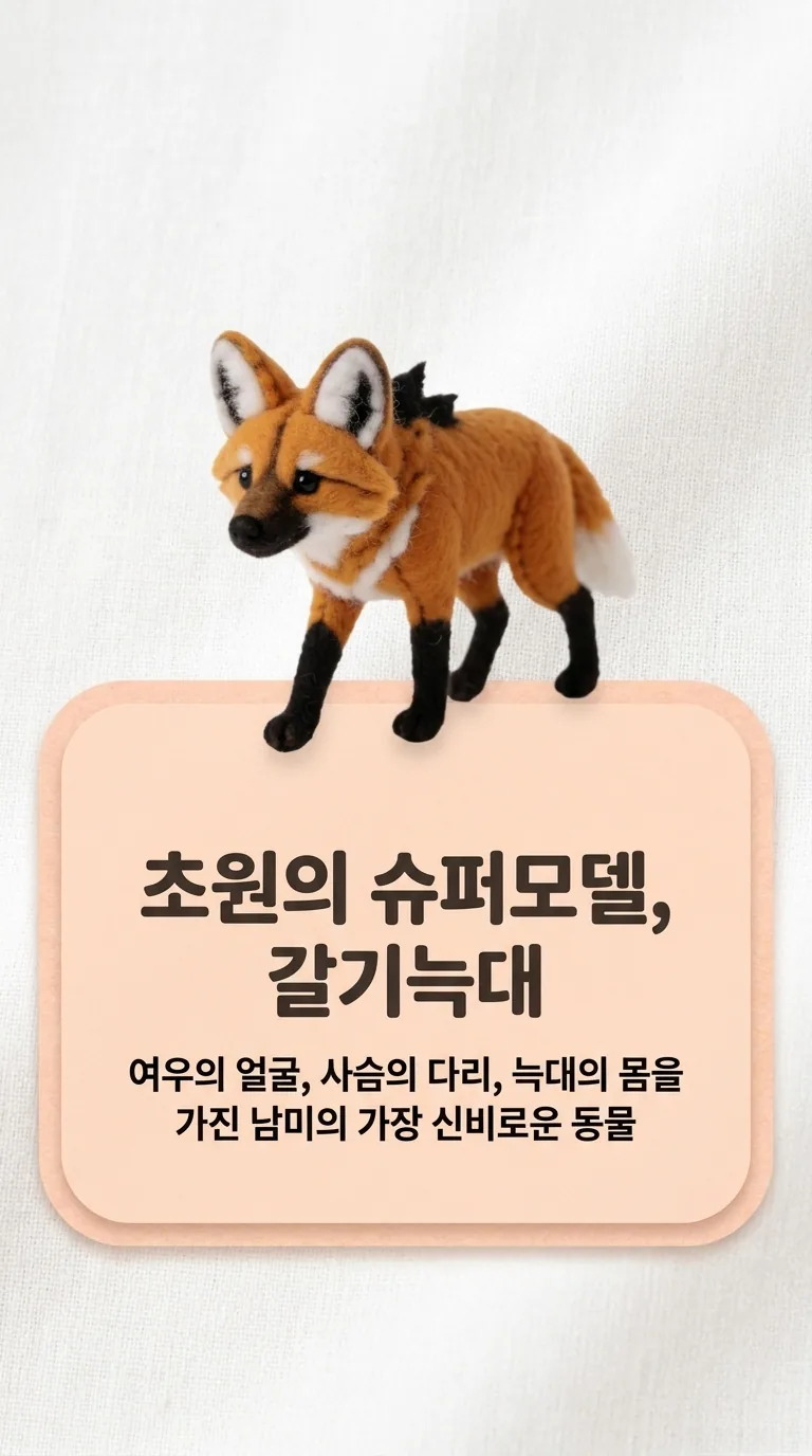 초원의 슈퍼모델, 갈기늑대 — 여우의 얼굴, 사슴의 다리, 늑대의 몸을 가진 남미의 가장 신비로운 동물