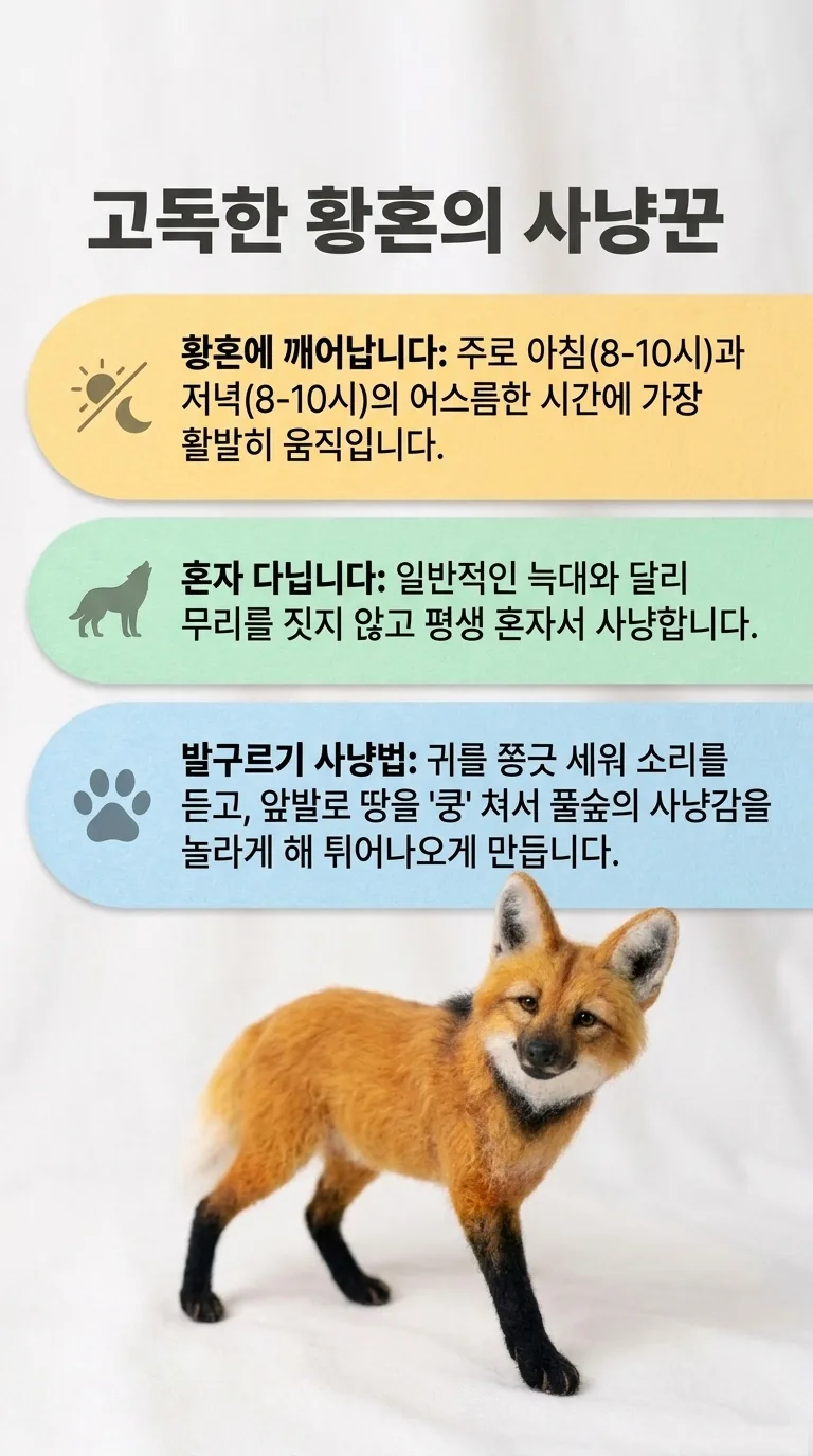 고독한 황혼의 사냥꾼 — 황혼에 깨어납니다 / 혼자 다닙니다 / 발구르기 사냥법