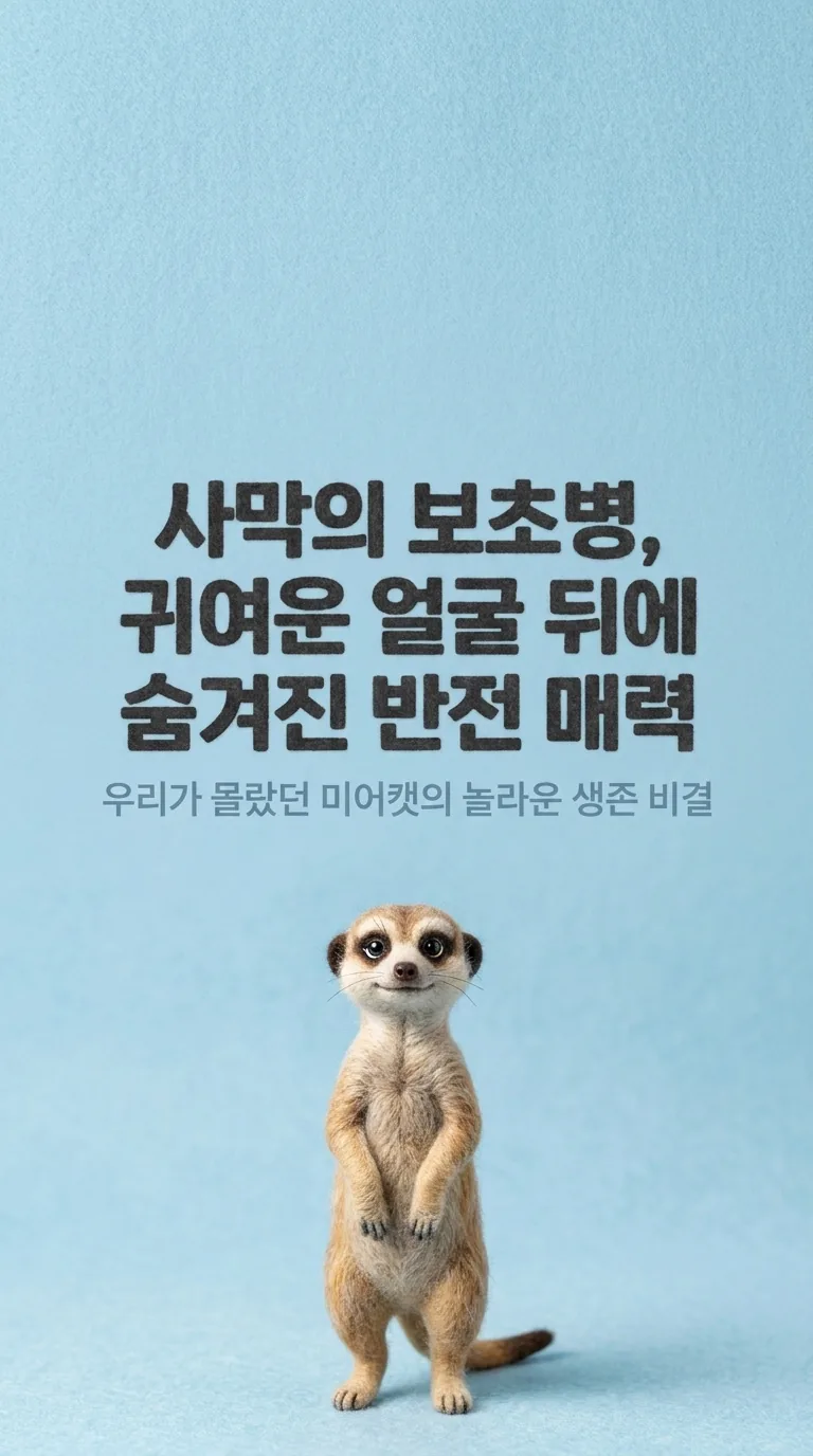 사막의 보초병, 귀여운 얼굴 뒤에 숨겨진 반전 매력 — 우리가 몰랐던 미어캣의 놀라운 생존 비결