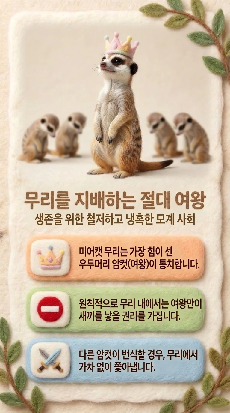 무리를 지배하는 절대 여왕 — 생존을 위한 철저하고 냉혹한 모계 사회