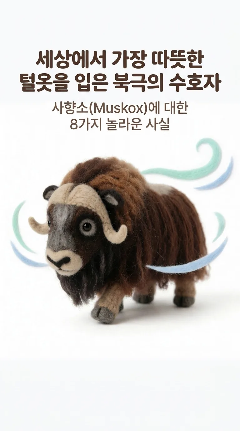 세상에서 가장 따뜻한 털옷을 입은 북극의 수호자 — 사향소(Musk Ox)에 대한 8가지 놀라운 사실