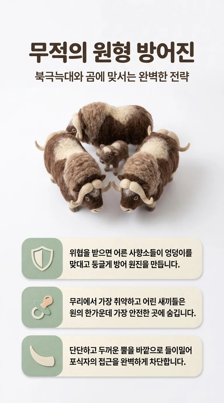 무적의 원형 방어진 — 북극늑대와 곰에 맞서는 완벽한 전략