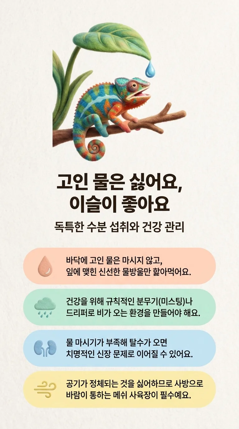고인 물은 싫어요, 이슬이 좋아요 — 독특한 수분 섭취와 건강 관리