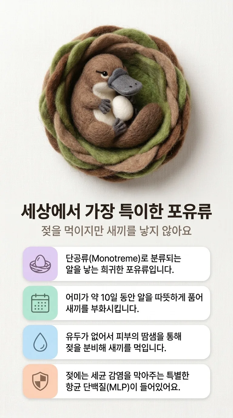 세상에서 가장 특이한 포유류 — 젖을 먹이지만 새끼를 낳지 않아요