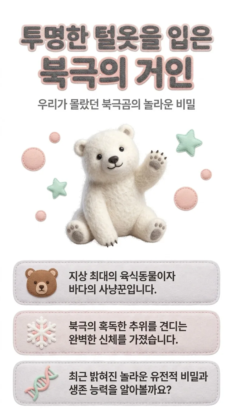 투명한 털옷을 입은 북극의 거인 — 우리가 몰랐던 북극곰의 놀라운 비밀