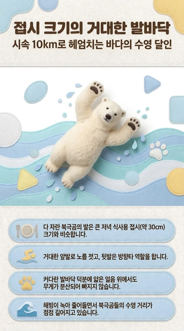 접시 크기의 거대한 발바닥 — 시속 10km로 헤엄치는 바다의 수영 달인