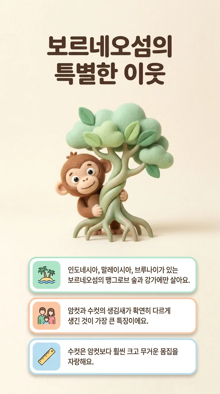 보르네오섬의 특별한 이웃