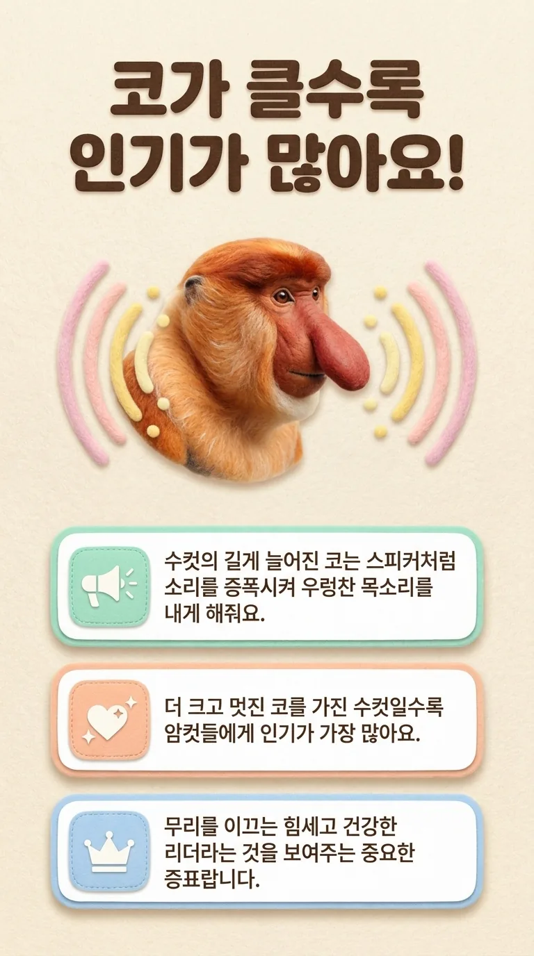 코가 클수록 인기가 많아요!