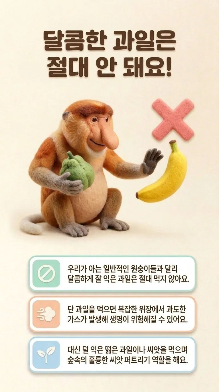 달콤한 과일은 절대 안 돼요!