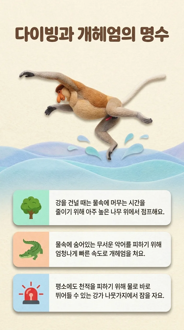 다이빙과 개헤엄의 명수