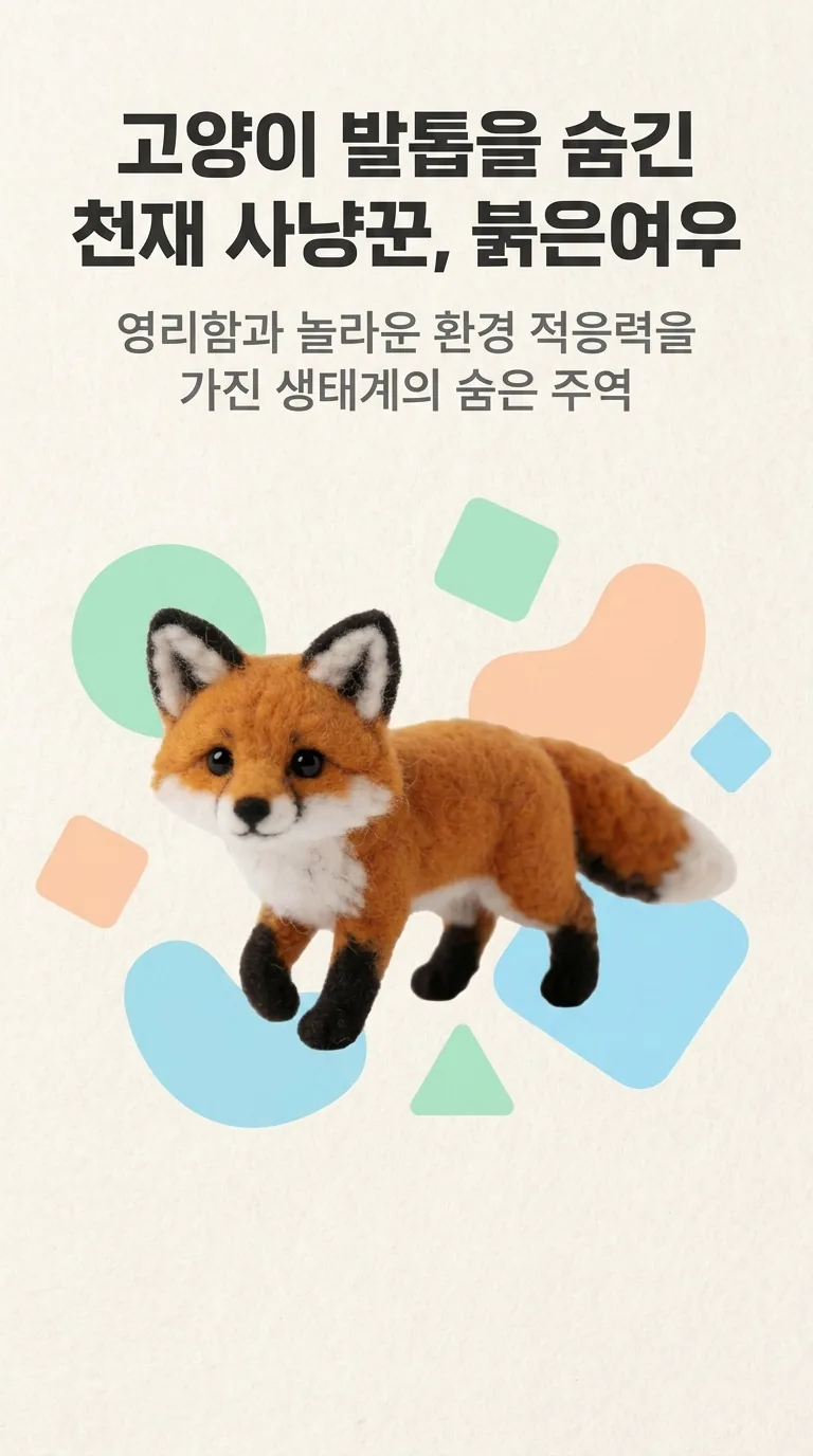 고양이 발톱을 숨긴 천재 사냥꾼, 붉은여우 — 영리함과 놀라운 환경 적응력을 가진 생태계의 숨은 주역