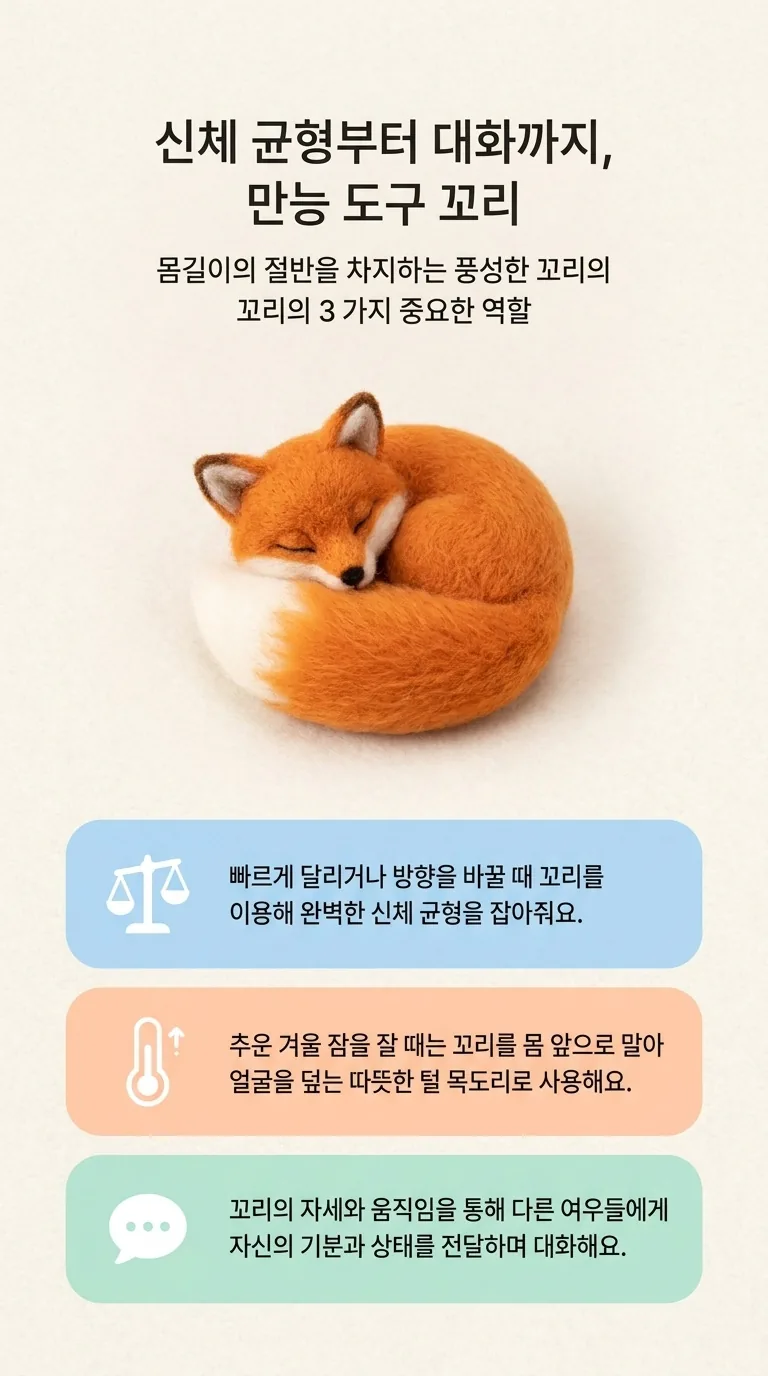 신체 균형부터 대화까지, 만능 도구 꼬리 — 몸길이의 절반을 차지하는 풍성한 꼬리의 꼬리의 3 가지 중요한 역할