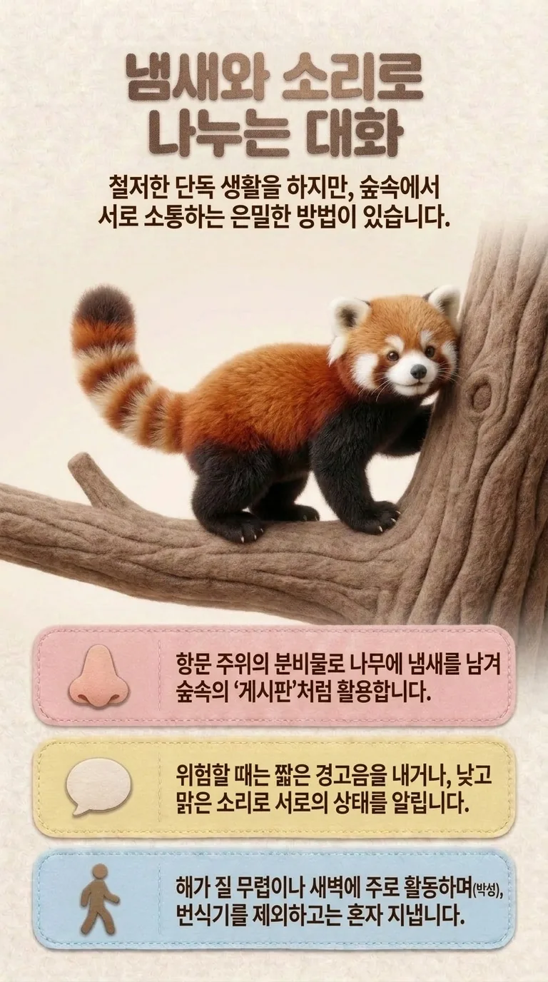 냄새와 소리로 나누는 대화 — 철저한 단독 생활을 하지만, 숲속에서 서로 소통하는 은밀한 방법이 있습니다.