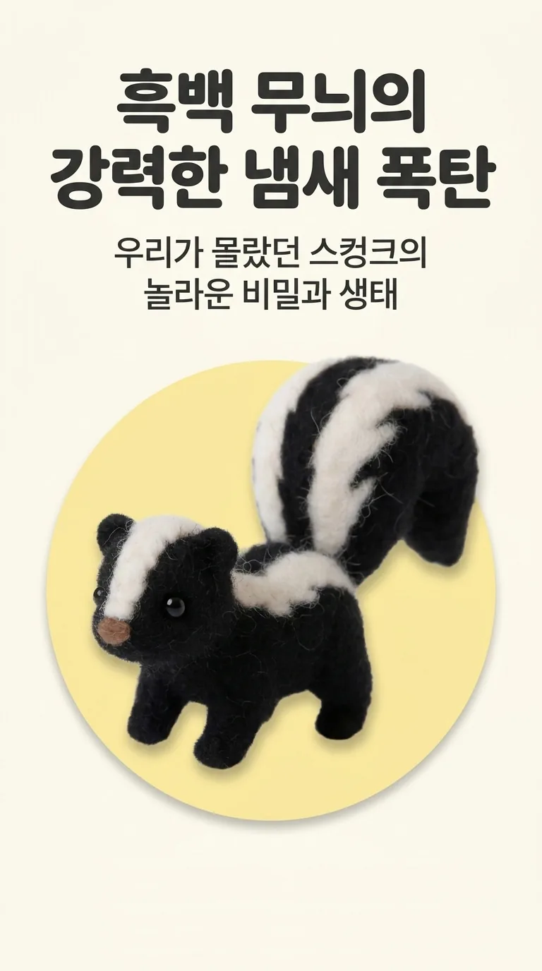 흑백 무늬의 강력한 냄새 폭탄 — 우리가 몰랐던 스컹크의 놀라운 비밀과 생태
