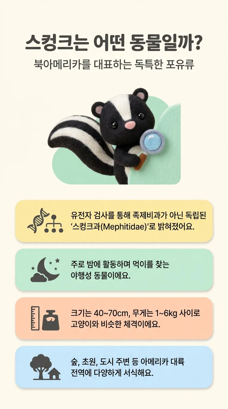 스컹크는 어떤 동물일까? — 북아메리카를 대표하는 독특한 포유류
