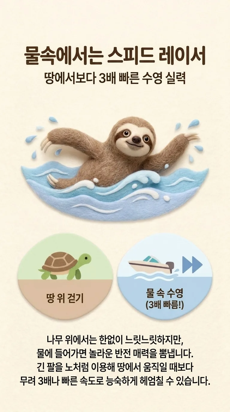 물속에서는 스피드 레이서 — 땅에서보다 3배 빠른 수영 실력