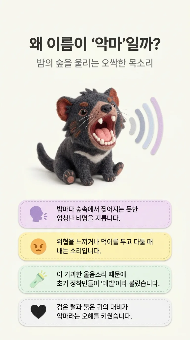 왜 이름이 '악마 일까? — 밤의 숲을 울리는 오싹한 목소리