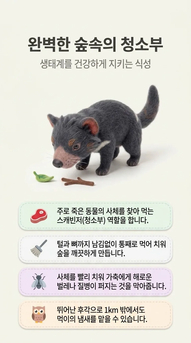 완벽한 숲속의 청소부 — 생태계를 건강하게 지키는 식성