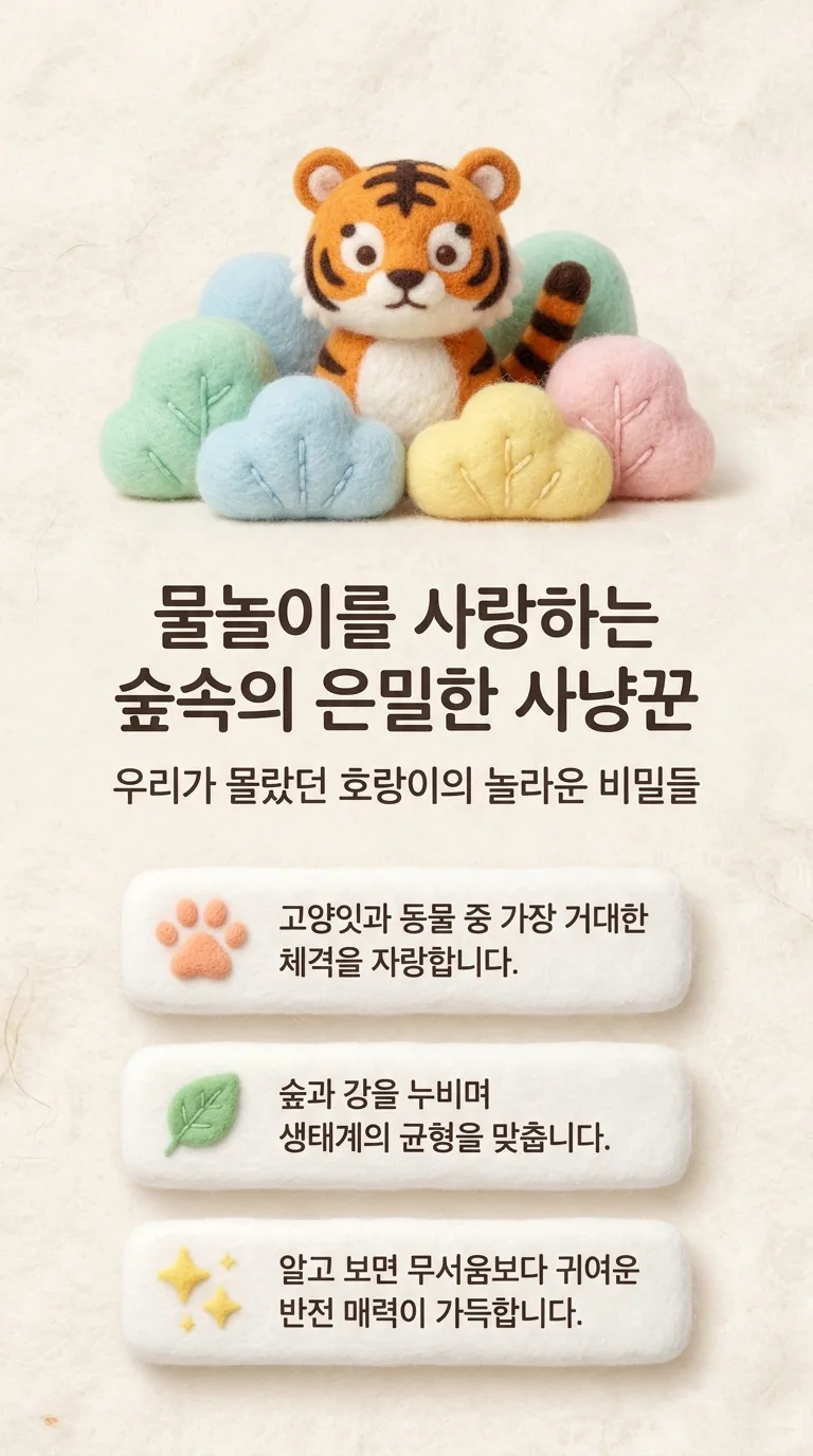 물놀이를 사랑하는 숲속의 은밀한 사냥꾼 — 우리가 몰랐던 호랑이의 놀라운 비밀들