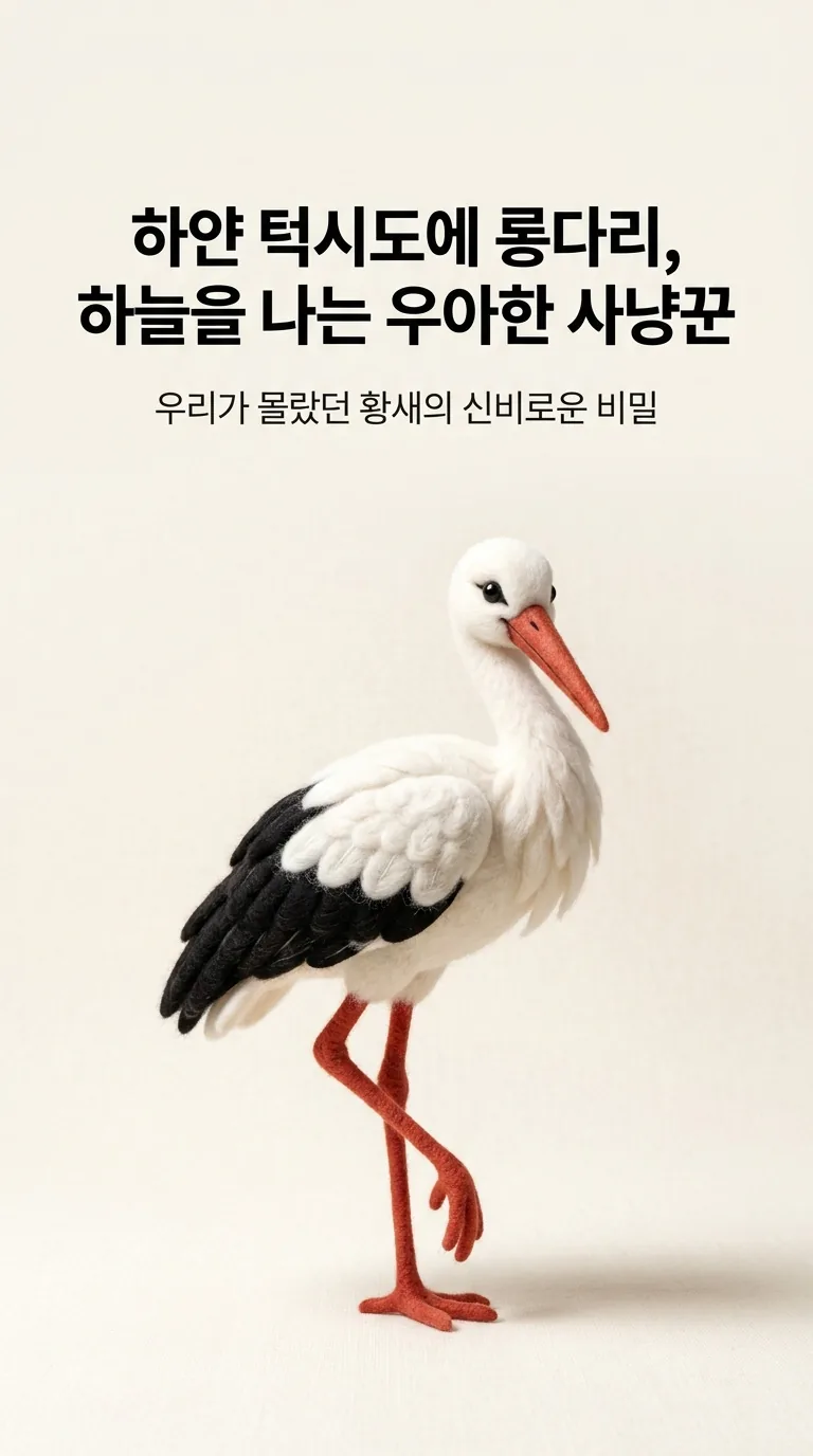 하얀 턱시도에 롱다리, 하늘을 나는 우아한 사냥꾼 — 우리가 몰랐던 황새의 신비로운 비밀