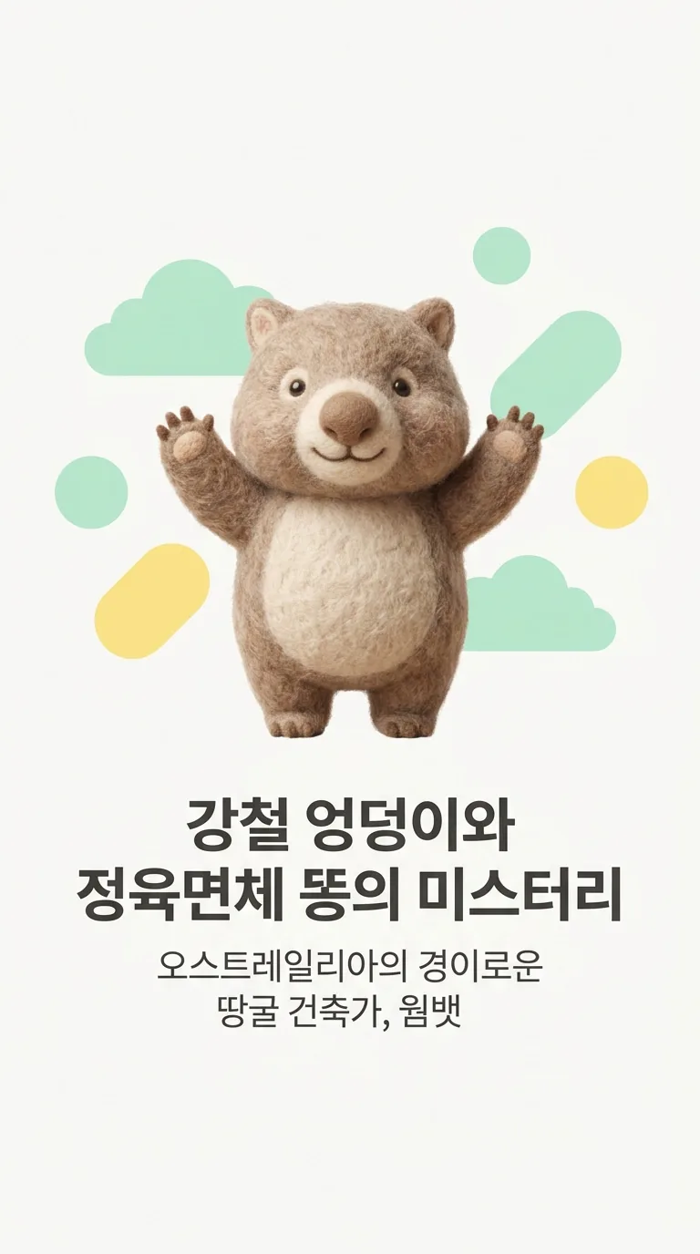 강철 엉덩이와 정육면체 똥의 미스터리 — 오스트레일리아의 경이로운 땅굴 건축가, 웜뱃
