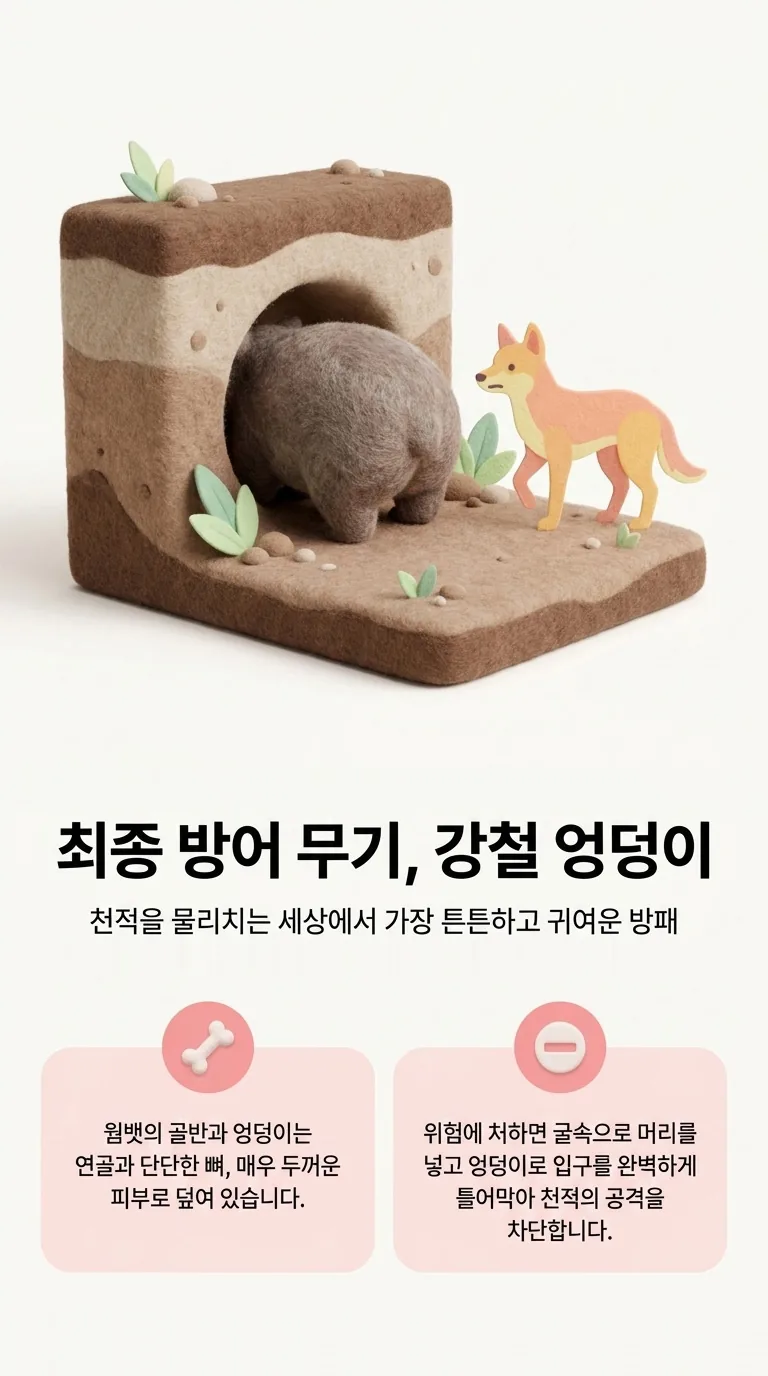 최종 방어 무기, 강철 엉덩이 — 천적을 물리치는 세상에서 가장 튼튼하고 귀여운 방패