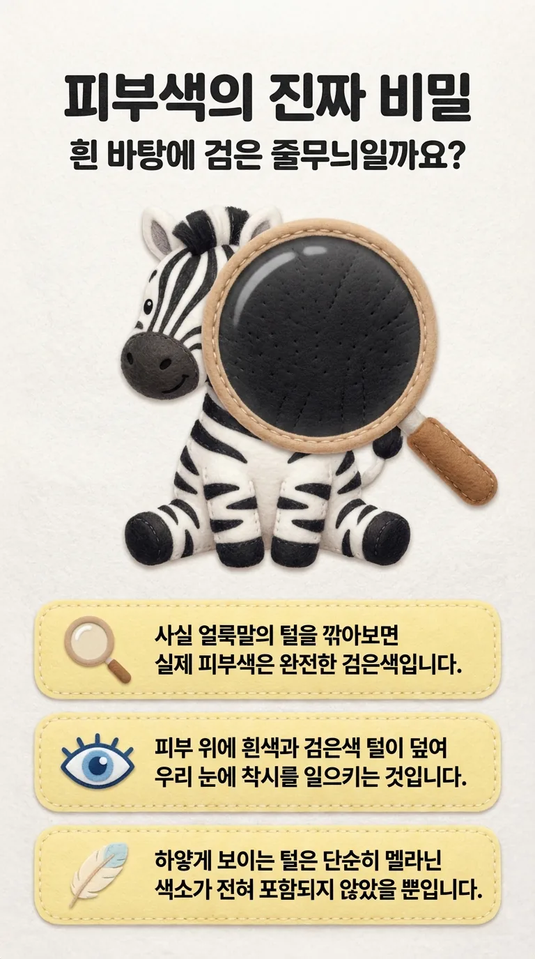 피부색의 진짜 비밀 — 흰 바탕에 검은 줄무늬일까요?